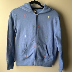 Polo Ralph Lauren Girls hooded zip up sweatshirt
